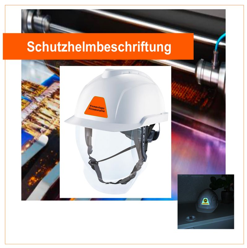Schutzhelm Bauhelm - Helmbeschriftung "Ihr Logo"