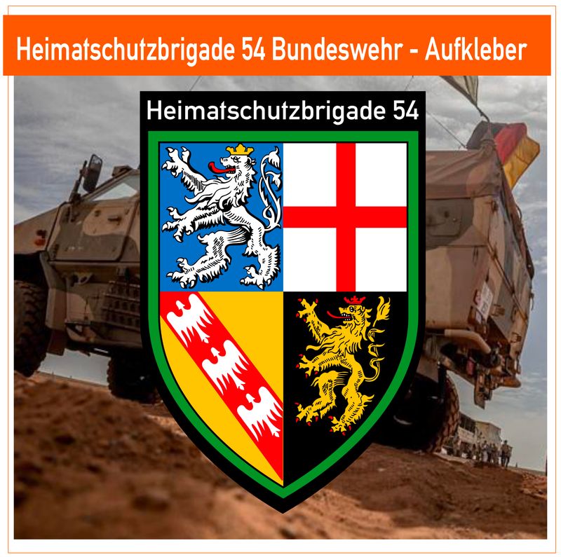 Heimatschutzbrigade 54 - Bundeswehr - Aufkleber