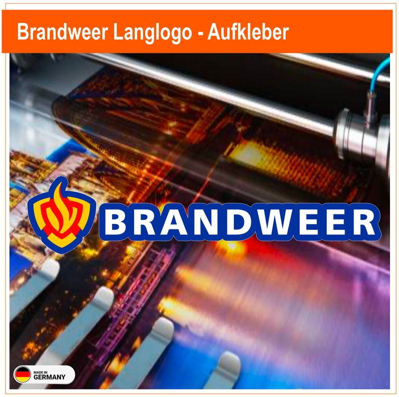 Brandweer Langlogo - Aufkleber Brandweer Langlogo - Aufkleber
