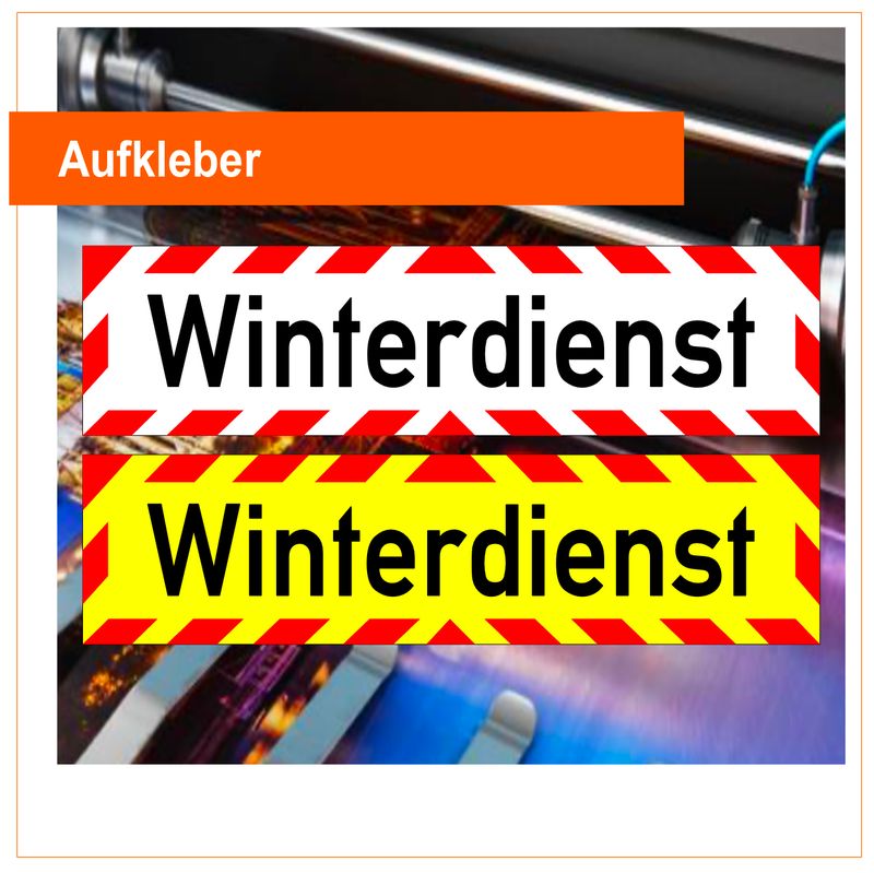 Winterdienst  Aufkleber