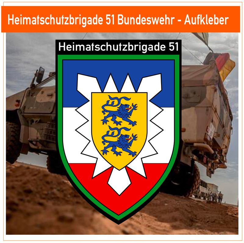 Heimatschutzbrigade 51 - Bundeswehr - Aufkleber