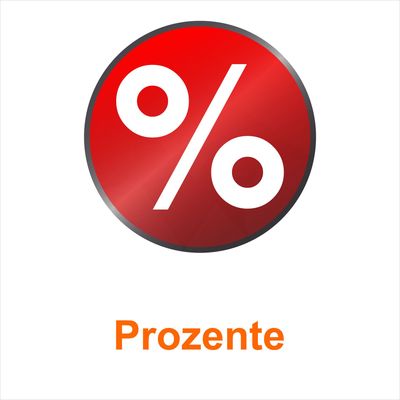 Aufkleber Prozente