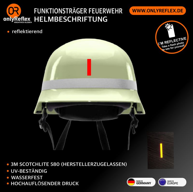 Funktionsträger der Feuerwehren Helmbeschriftung Funktionsträger der Feuerwehren Helmbeschriftung
