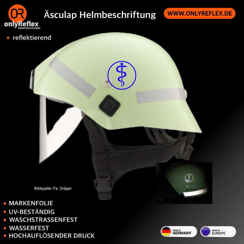 Äsculap Qualifikation Helmkennzeichnung 40 mm Äsculap Qualifikation Helmkennzeichnung 40 mm