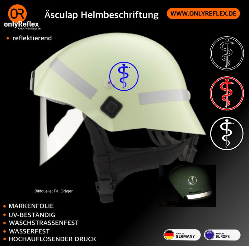 Äsculap Qualifikation Helmkennzeichnung 40 mm Äsculap Qualifikation Helmkennzeichnung 40 mm