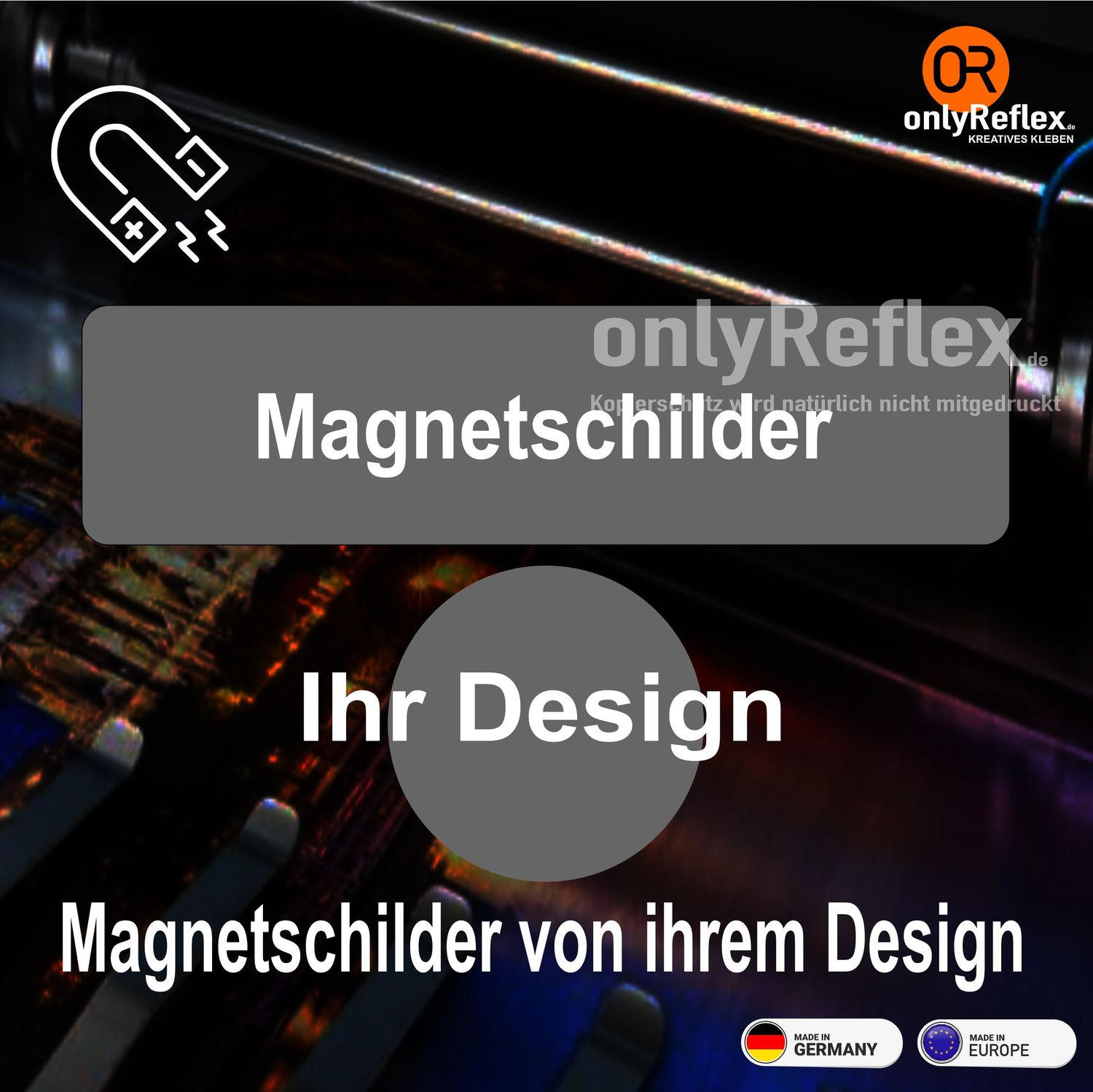 Magnetschilder von Ihrem Entwurf