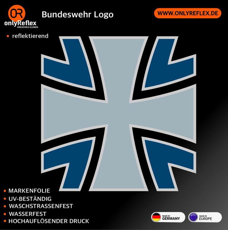 Bundeswehr Logo, Aufkleber Bundeswehr Logo, Aufkleber