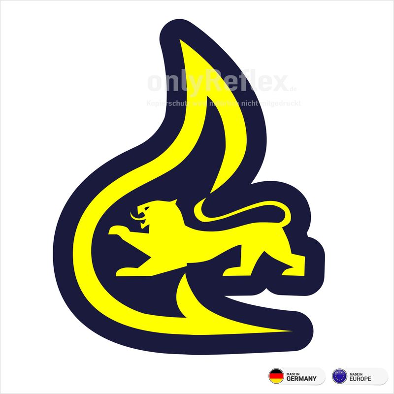 Feuerwehr Stauferlöwe Rundlogo - Aufkleber Feuerwehr Stauferlöwe Rundlogo - Aufkleber