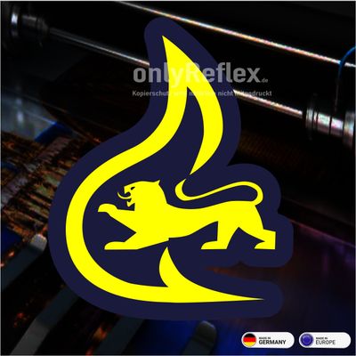 Feuerwehr Stauferlöwe Rundlogo - Aufkleber