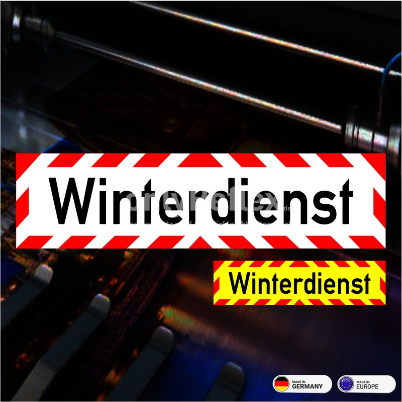 Winterdienst Aufkleber Winterdienst Aufkleber