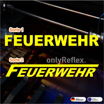 Feuerwehr Feuerwehr "Schriftzug" Aufkleber