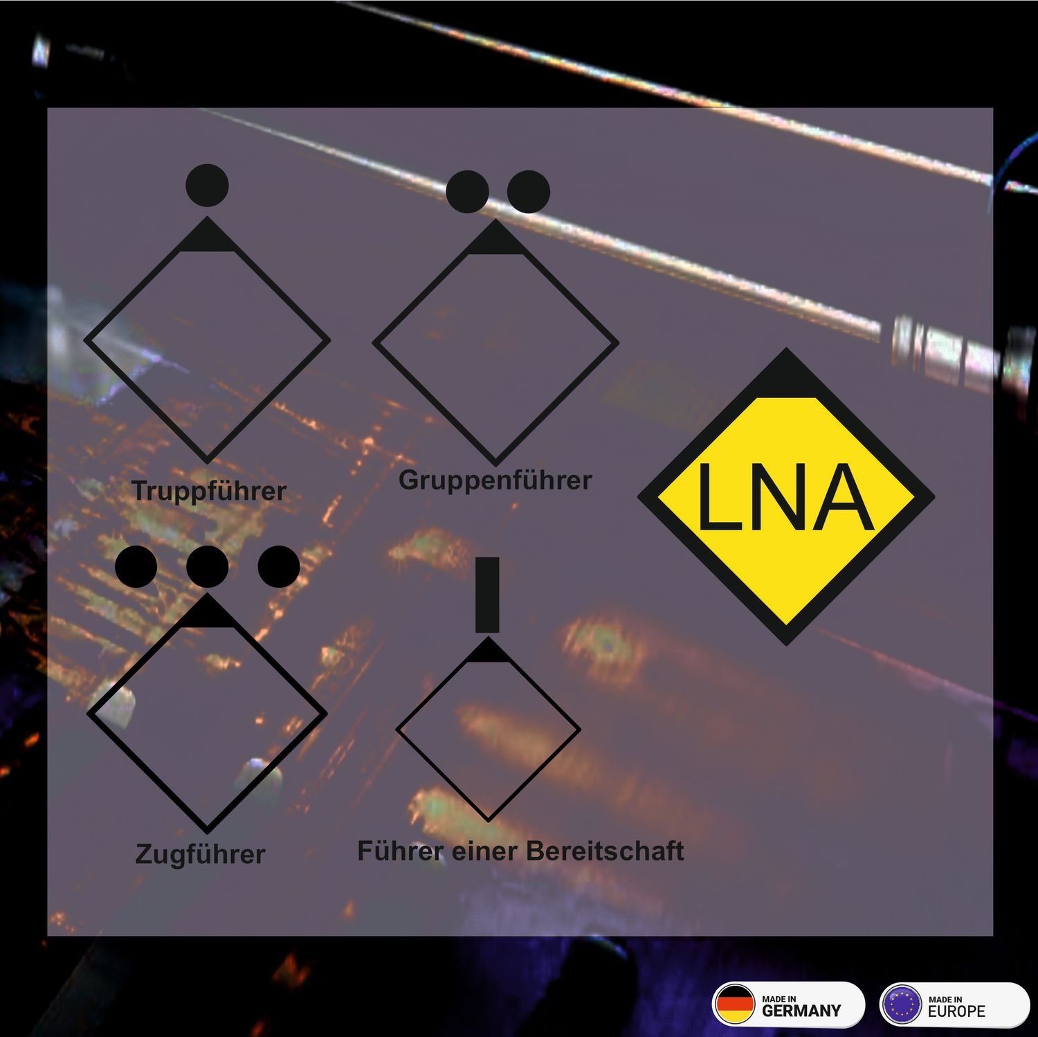 Taktische Zeichen Führungskräfte, Aufkleber