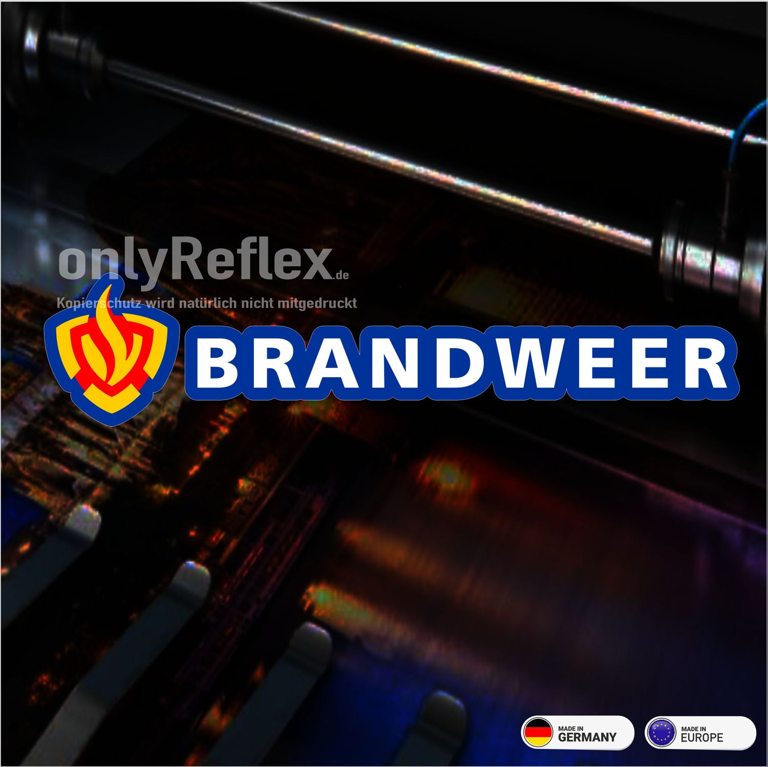 Brandweer  Langlogo - Aufkleber