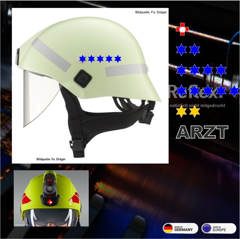 Deutsches Rotes Kreuz Führungsqualifikation - Helmkennzeichung
