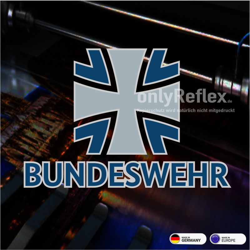 Bundeswehr Logo mit Schrift, Aufkleber