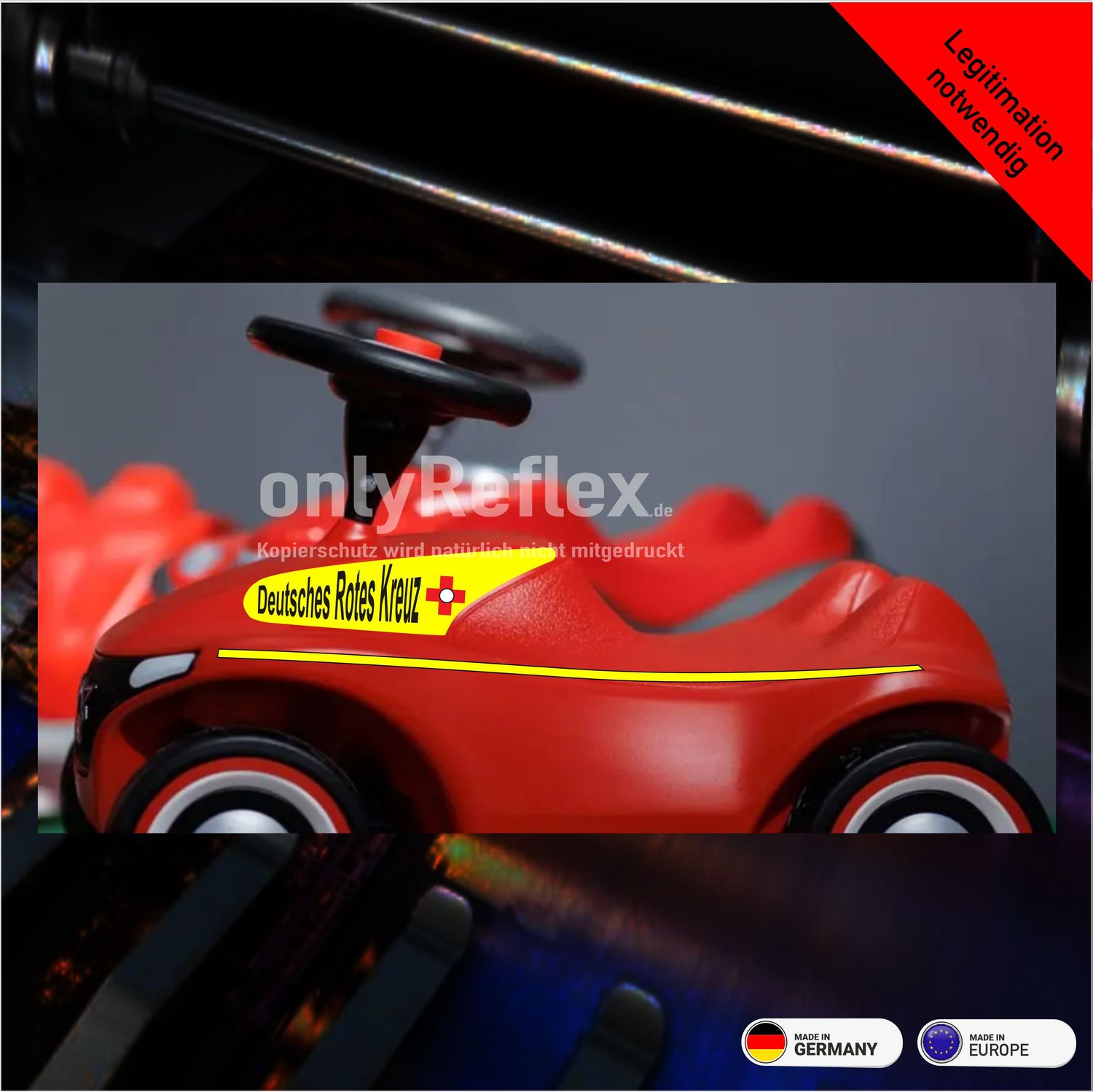 Deutsches Rotes Kreuz Bobby Car NEO , Aufkleber Deutsches Rotes Kreuz Bobby Car NEO , Aufkleber