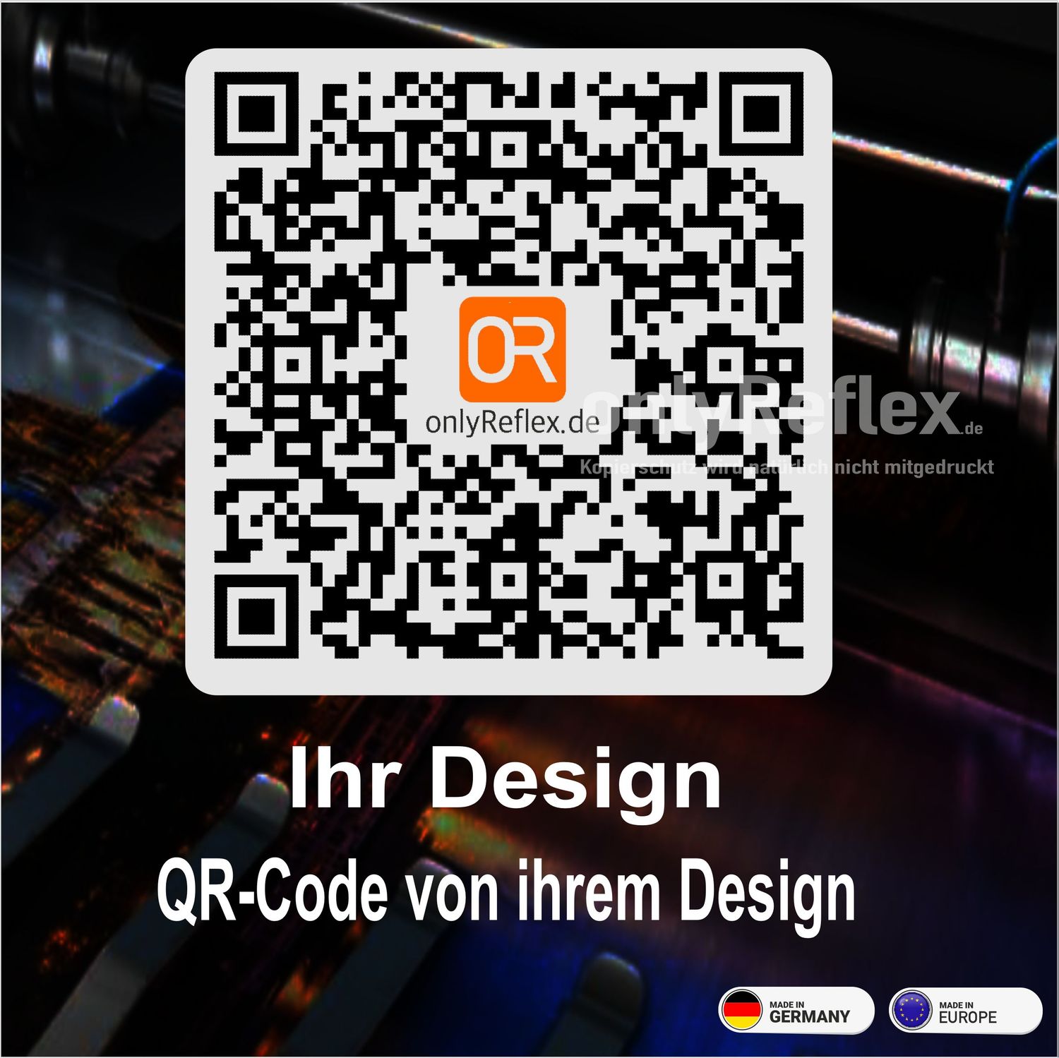 QR-Code mit Logo, von ihrem Entwurf -  Aufkleber