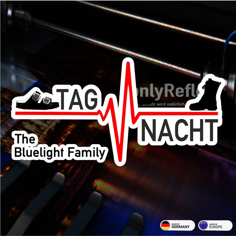 Herzschlag Ehrenamt Tag/Nacht Birkenstock-Stiefel - Aufkleber