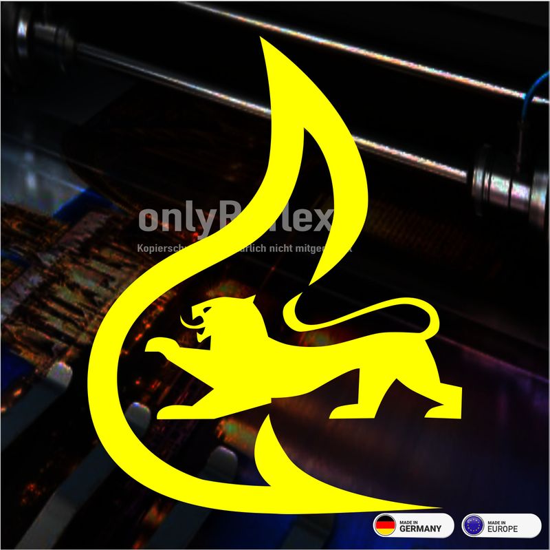 Feuerwehr Stauferlöwe Rundlogo Konturgeschnitten - Aufkleber