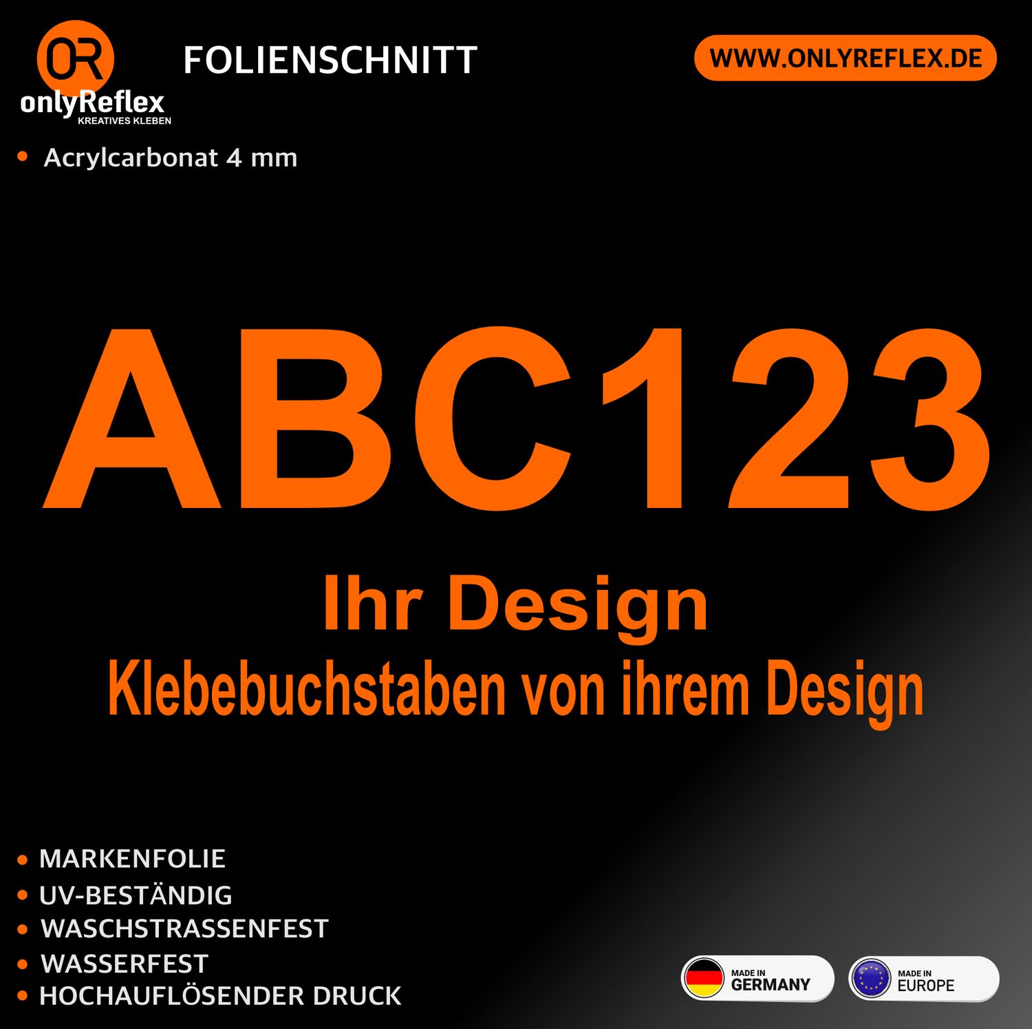 Klebebuchstaben Klebebuchstaben