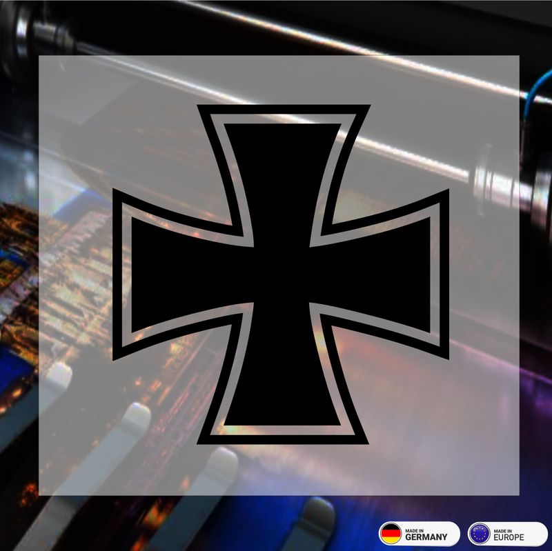 Eisernes Kreuz Konturgeschnitten- Aufkleber