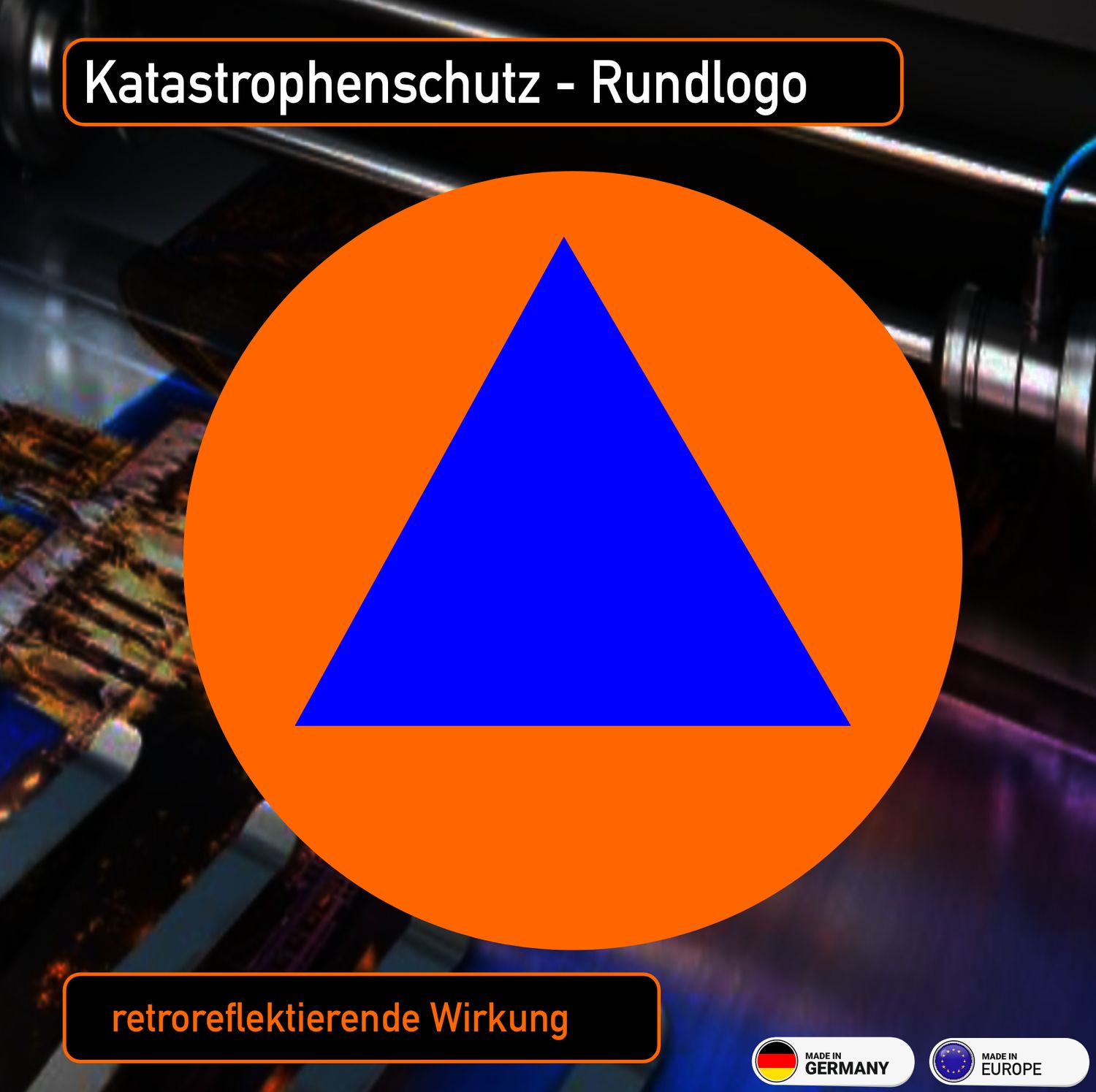 Katastrophenschutz Rundlogo  - Aufkleber
