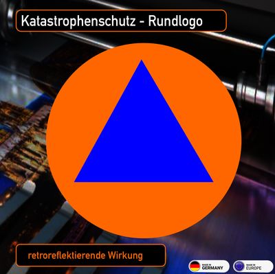 Katastrophenschutz Rundlogo - Aufkleber Katastrophenschutz Rundlogo - Aufkleber
