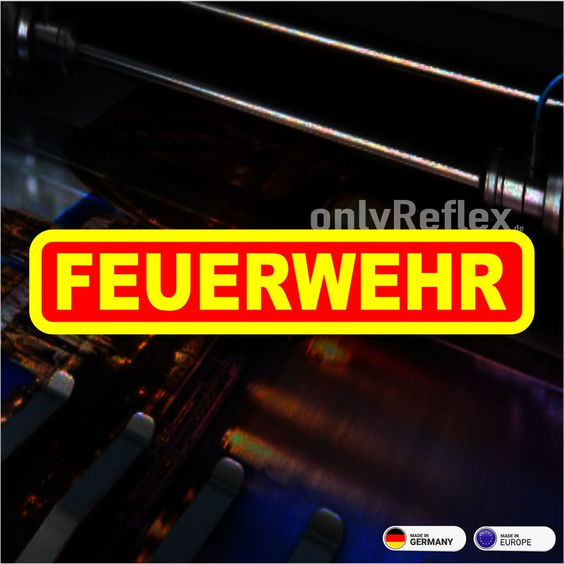 Feuerwehr neongelb - Aufkleber Feuerwehr neongelb - Aufkleber