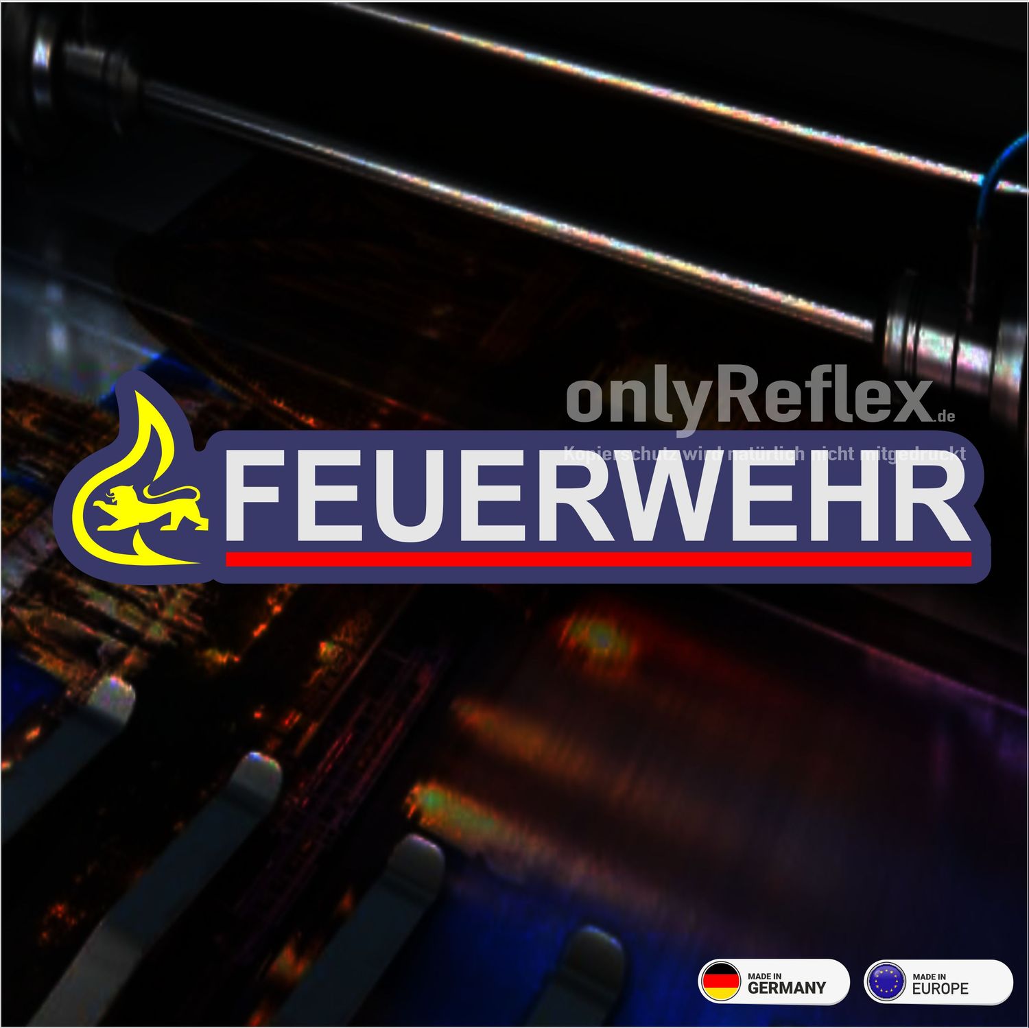 Stauferlöwe Feuerwehr Langlogo - Aufkleber Stauferlöwe Feuerwehr Langlogo - Aufkleber