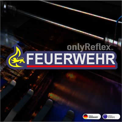 Stauferlöwe Feuerwehr Langlogo - Aufkleber
