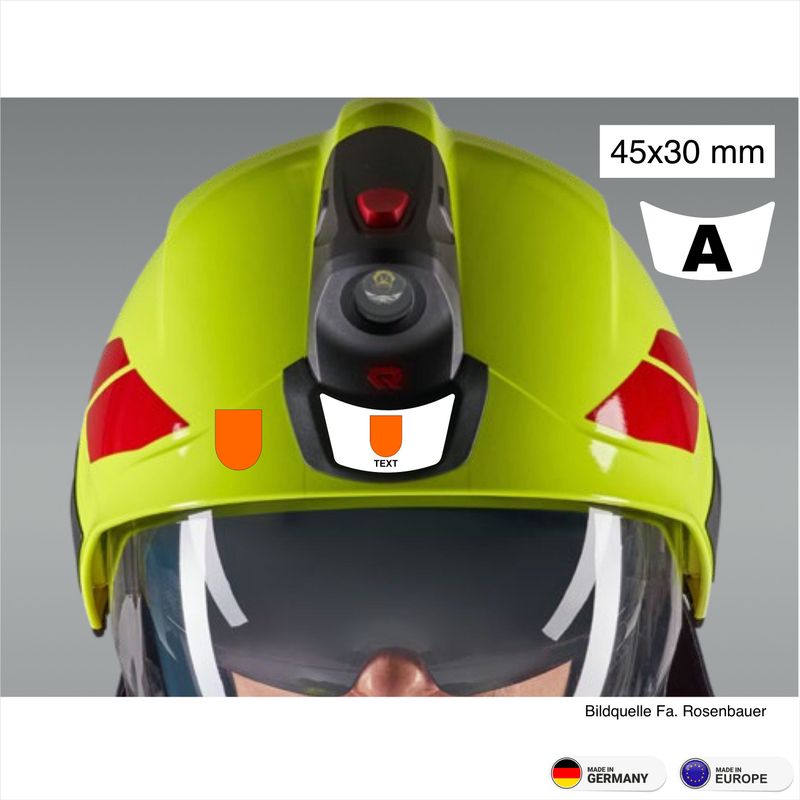 Rosenbauer HEROS H30 - Helmbeschriftung