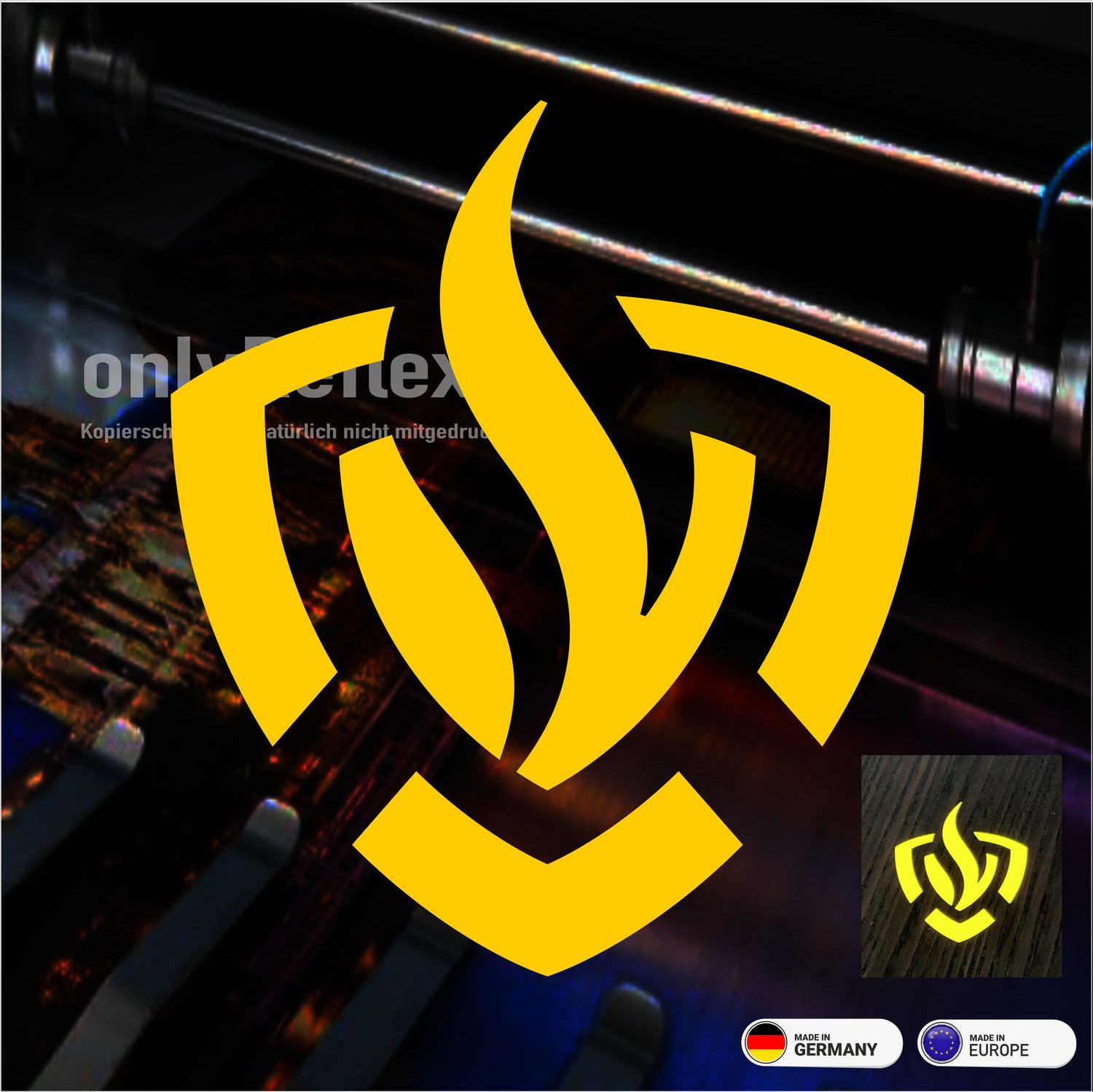 Brandweer Rundlogo - Konturenschnitt Aufkleber