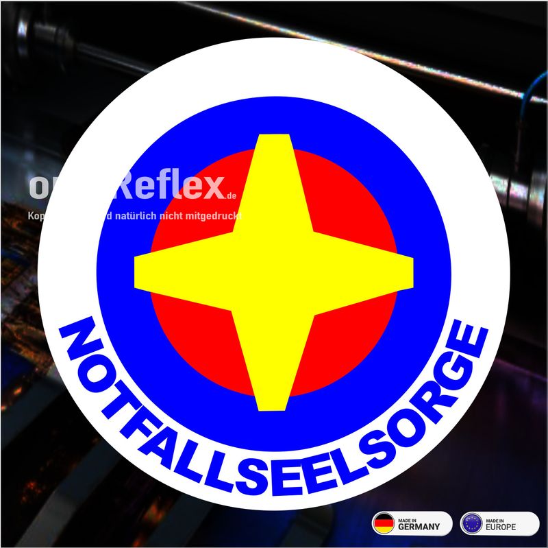 Notfallseelsorge PSNV  (Style 2) Rundlogo- Aufkleber