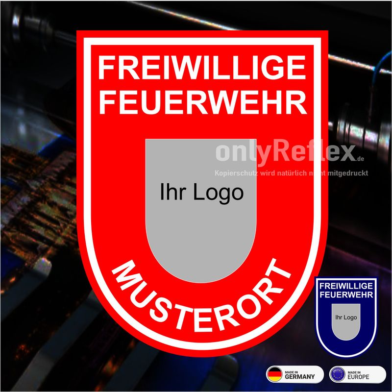Feuerwehr Wappen Autoaufkleber (VE 25 Stück) Feuerwehr Wappen Autoaufkleber (VE 25 Stück)