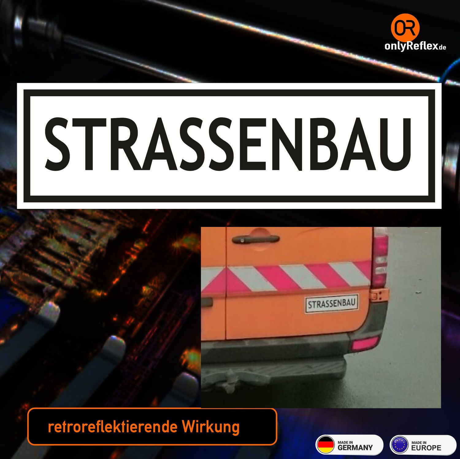 Strassenbau - Aufkleber