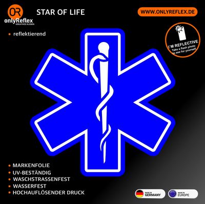 Star of Life Logo, Aufkleber