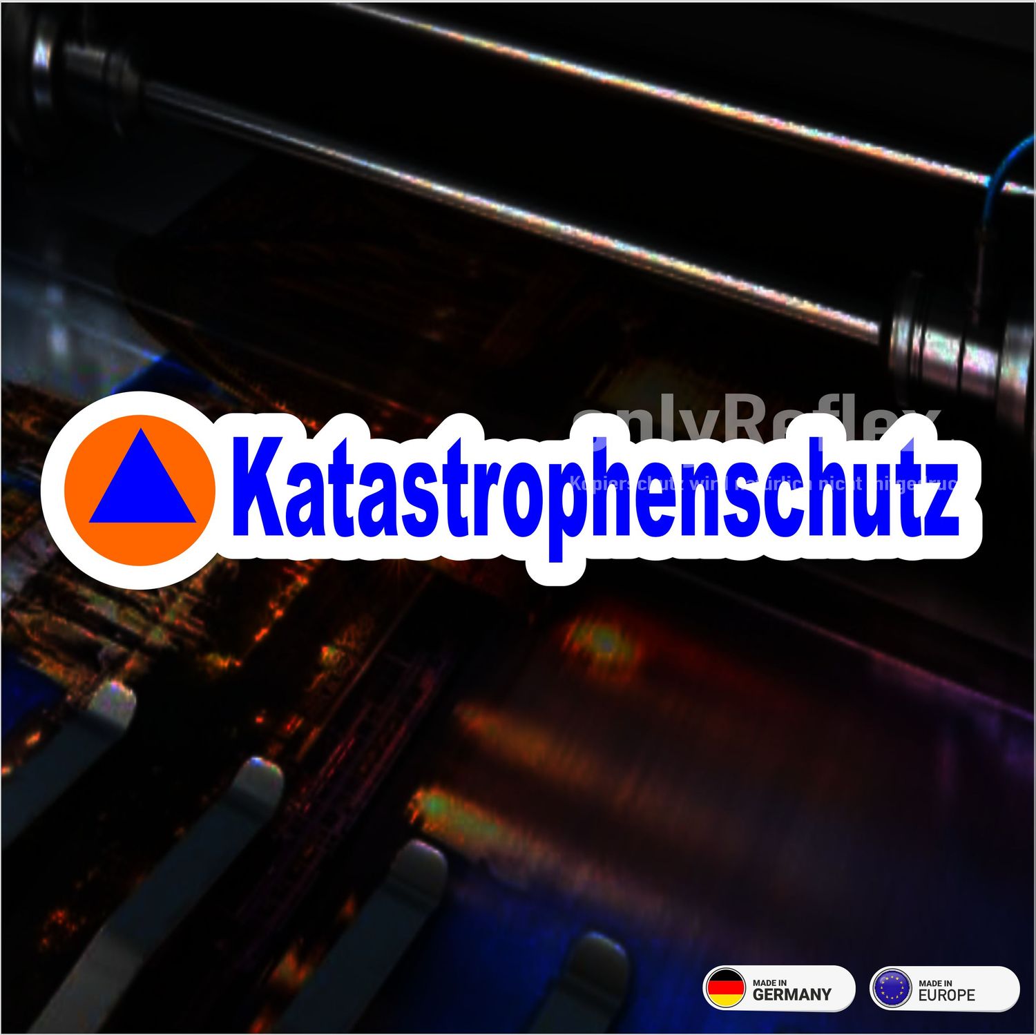 Katastrophenschutz Langlogo Kleinaufkleber Katastrophenschutz Langlogo Kleinaufkleber