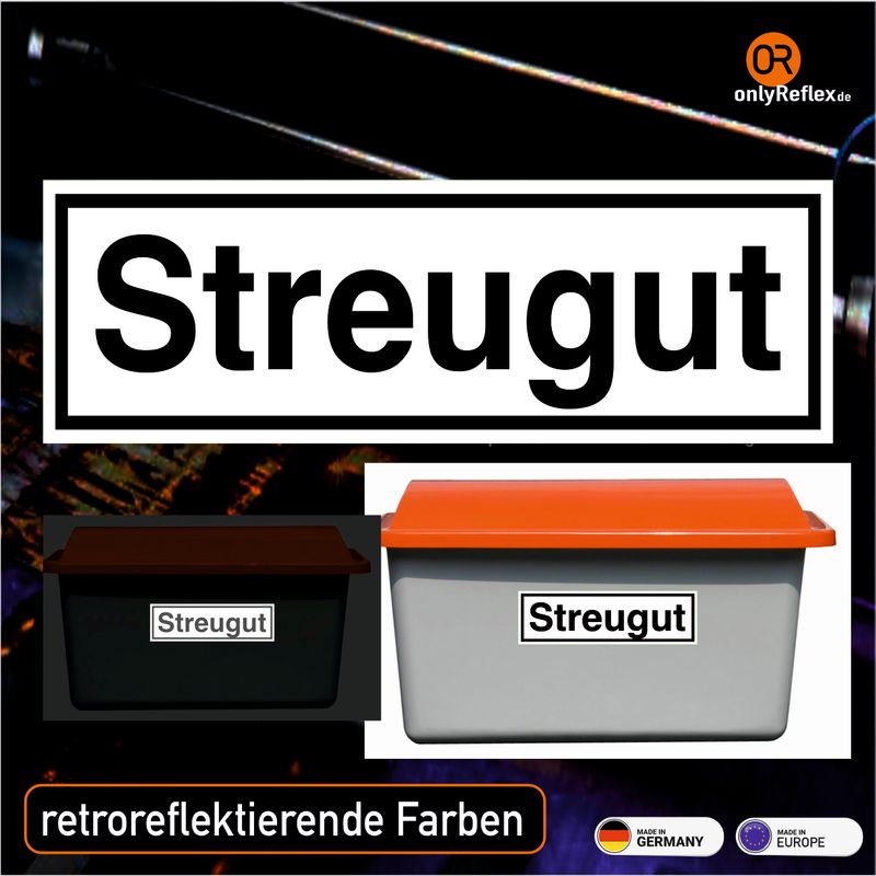 Streugut - Aufkleber Streugut - Aufkleber