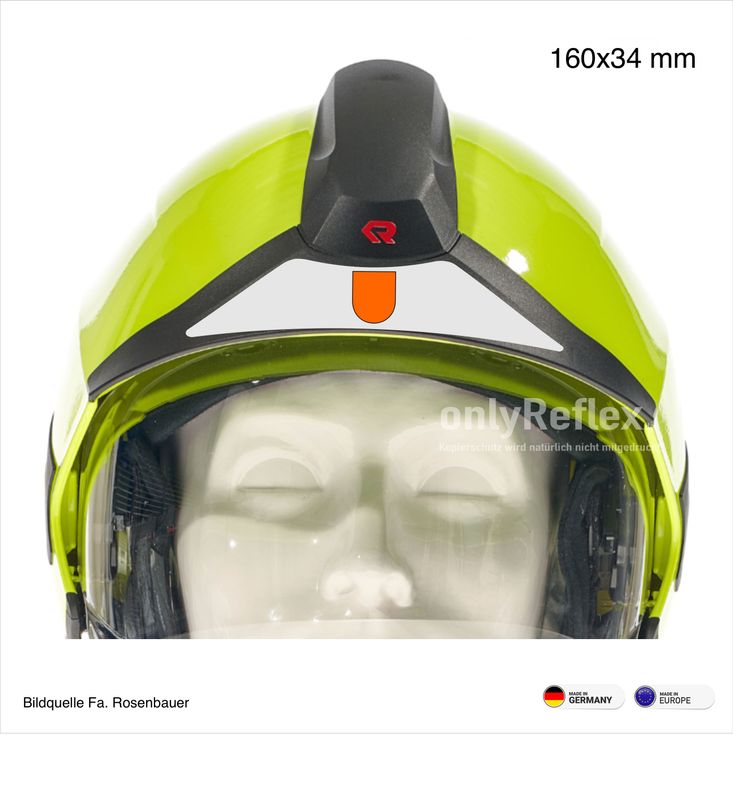 Rosenbauer HEROS Titan Frontkeil - Helmbeschriftung