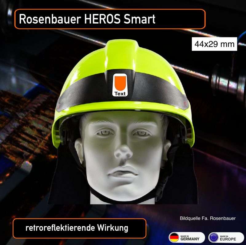 Rosenbauer HEROS Smart - Helmbeschriftung