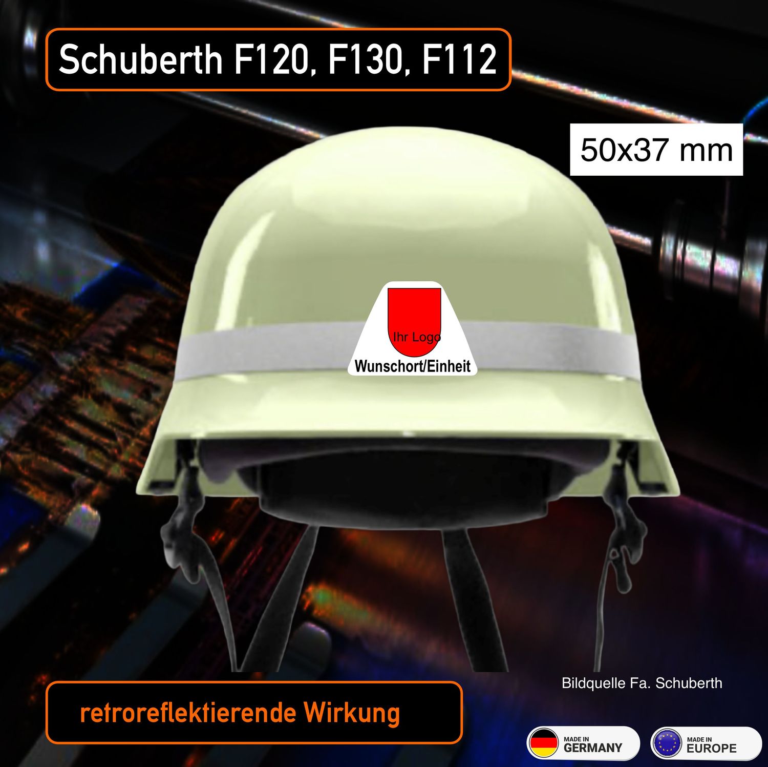 Schuberth F130 F120 F112 - Helmbeschriftung