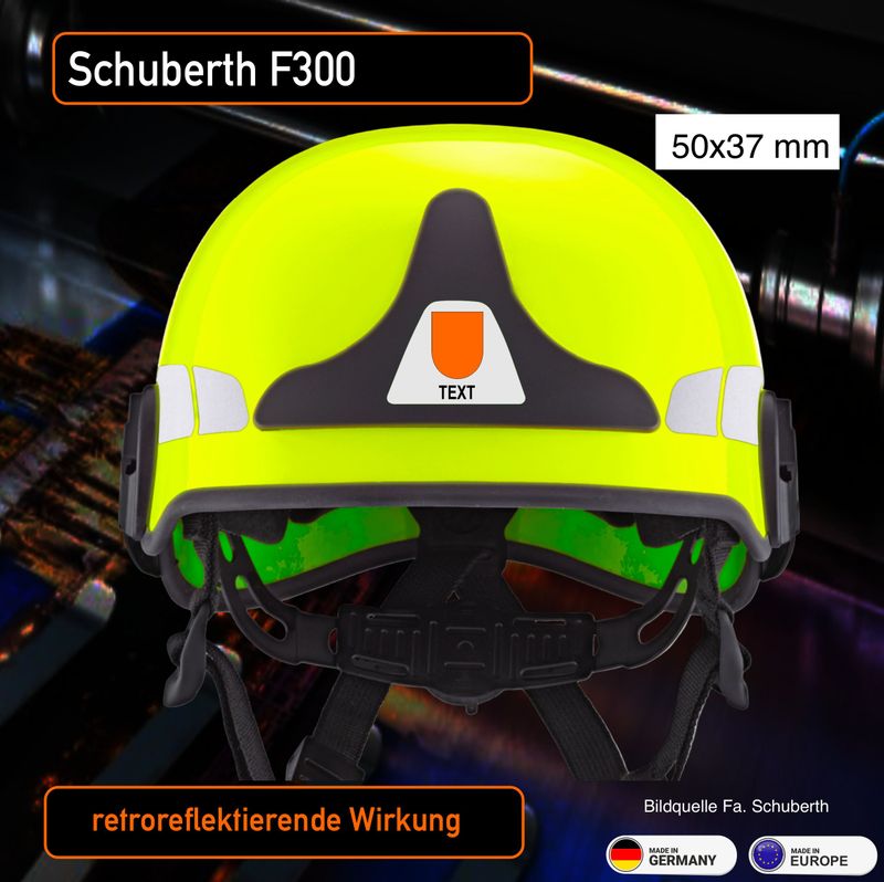 Schuberth F300 - Helmbeschriftung