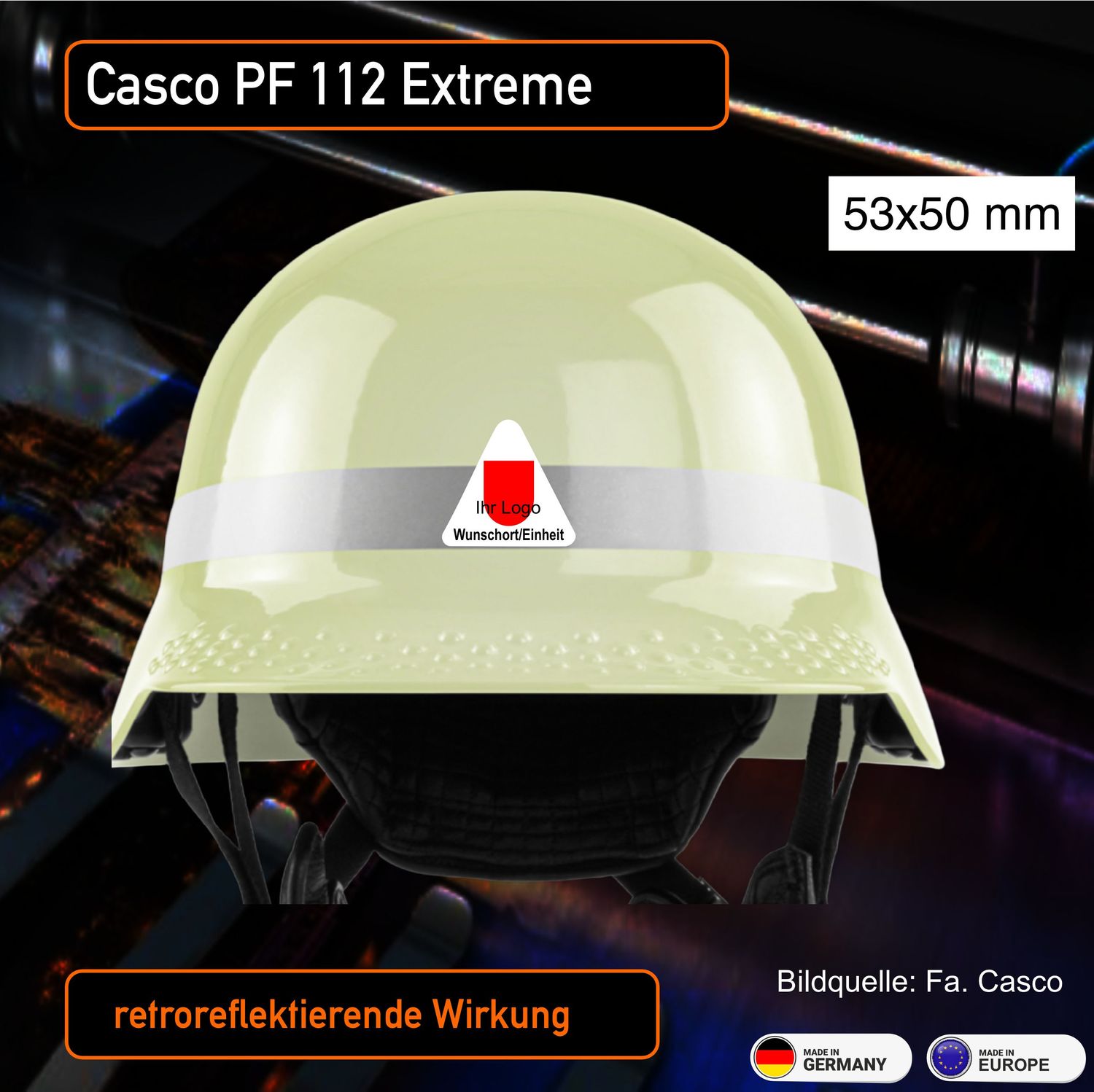 Casco PF 112 Extreme - Helmbeschriftung- Helmbeschriftung