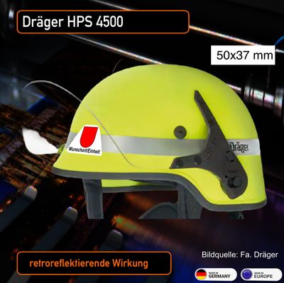 Dräger HPS 4500 - Helmbeschriftung
