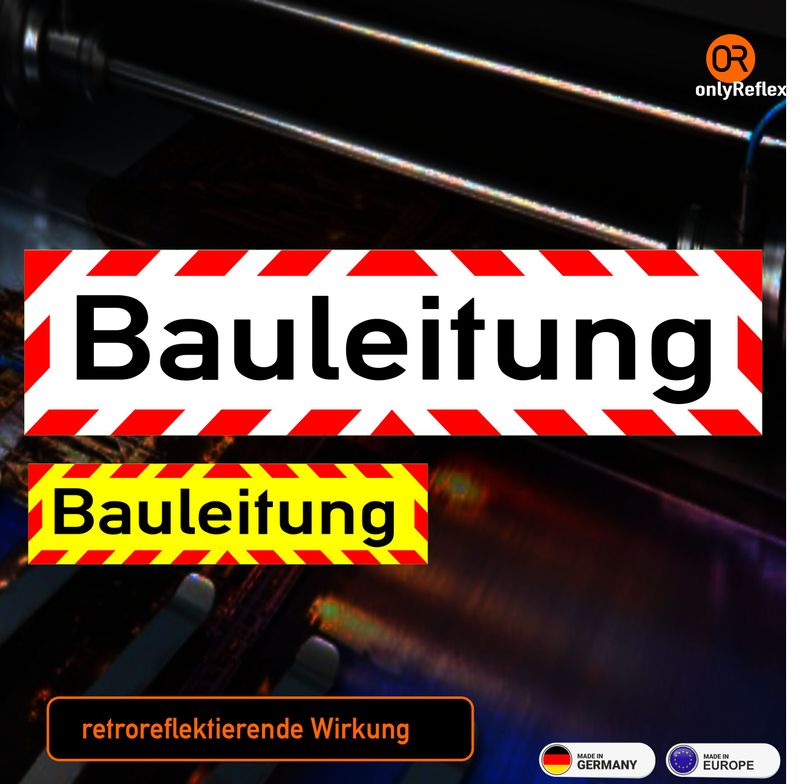 Bauleitung - Aufkleber Bauleitung - Aufkleber