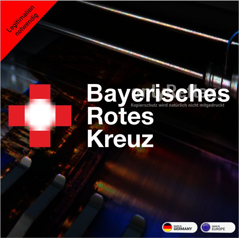 Bayerisches Rotes Kreuz Kompaktlogo - Aufkleber