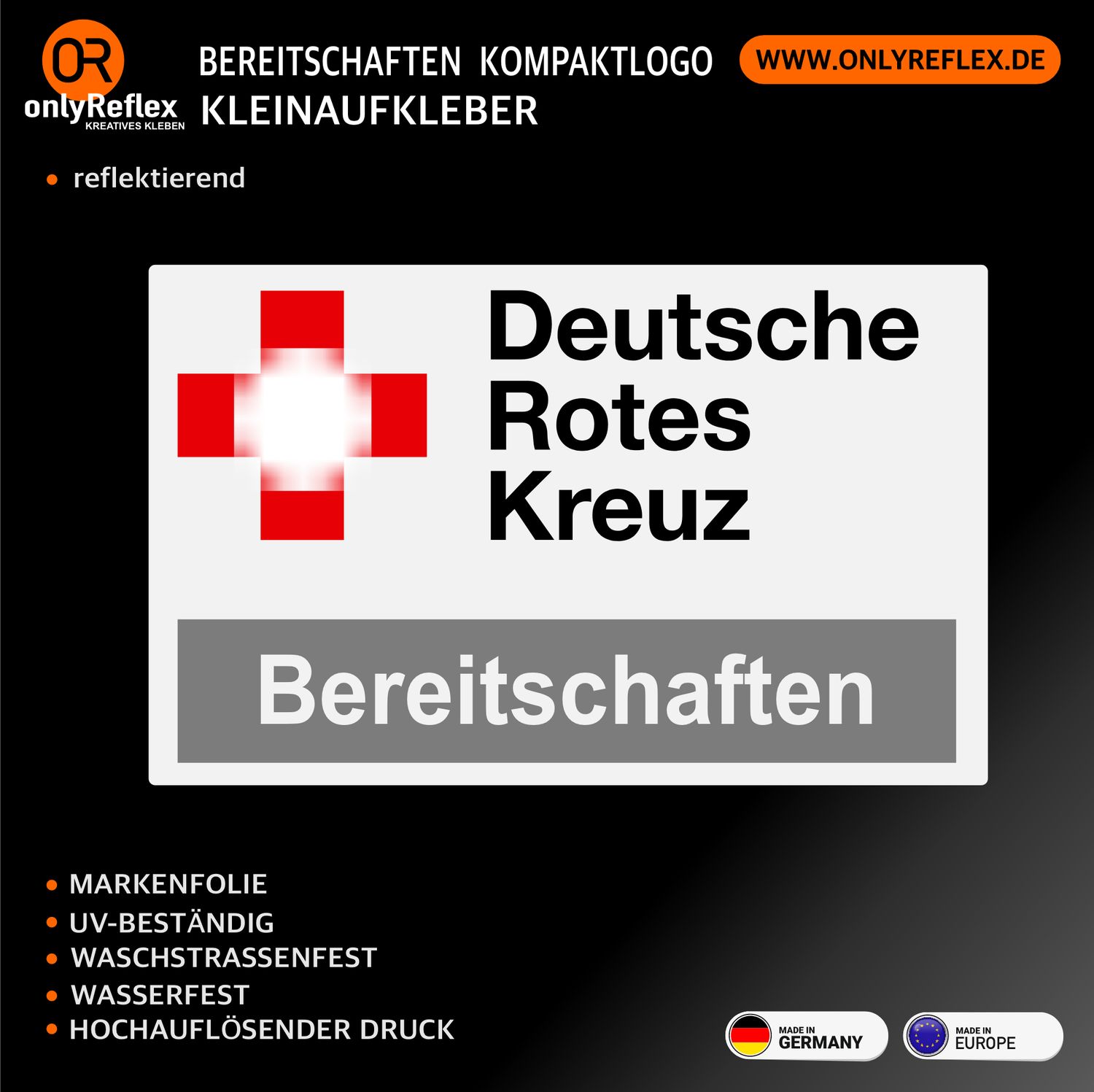 Bereitschaften - Kompaktlogo- Kleinaufkleber Bereitschaften - Kompaktlogo- Kleinaufkleber