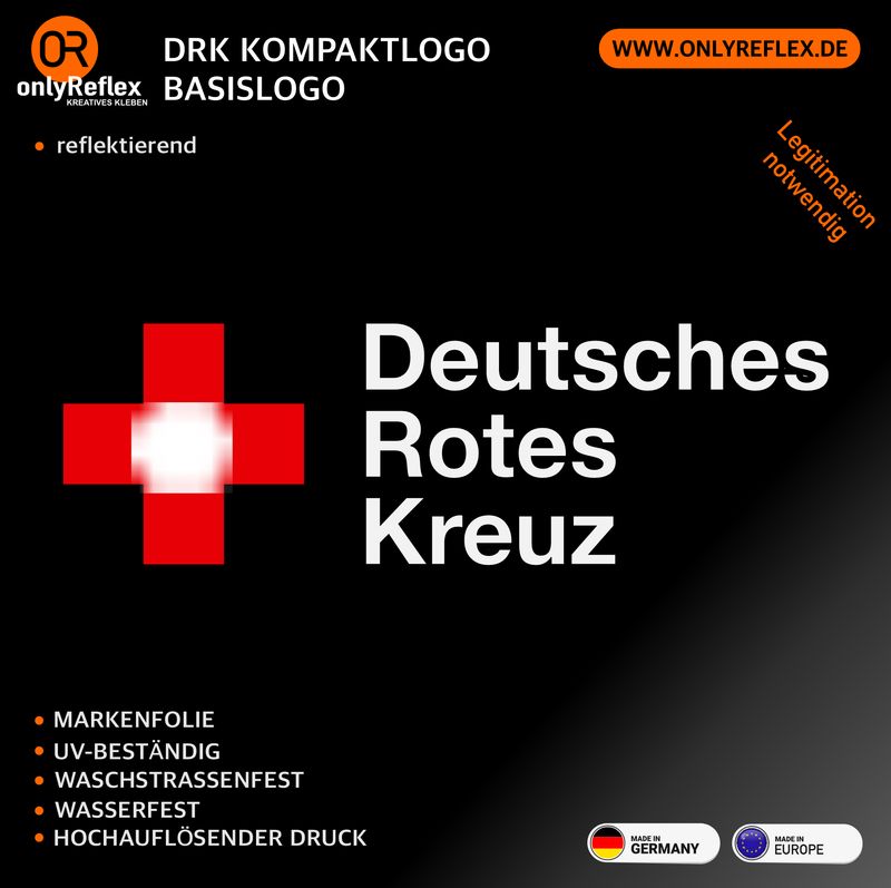 Deutsches Rotes Kreuz - Kompaktlogo Style Basislogo - Aufkleber Deutsches Rotes Kreuz - Kompaktlogo Style Basislogo - Aufkleber