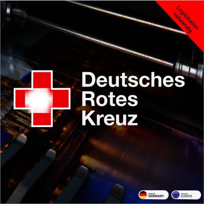 Deutsches Rotes Kreuz - Kompaktlogo Style Outline - Aufkleber Deutsches Rotes Kreuz - Kompaktlogo Style Outline - Aufkleber