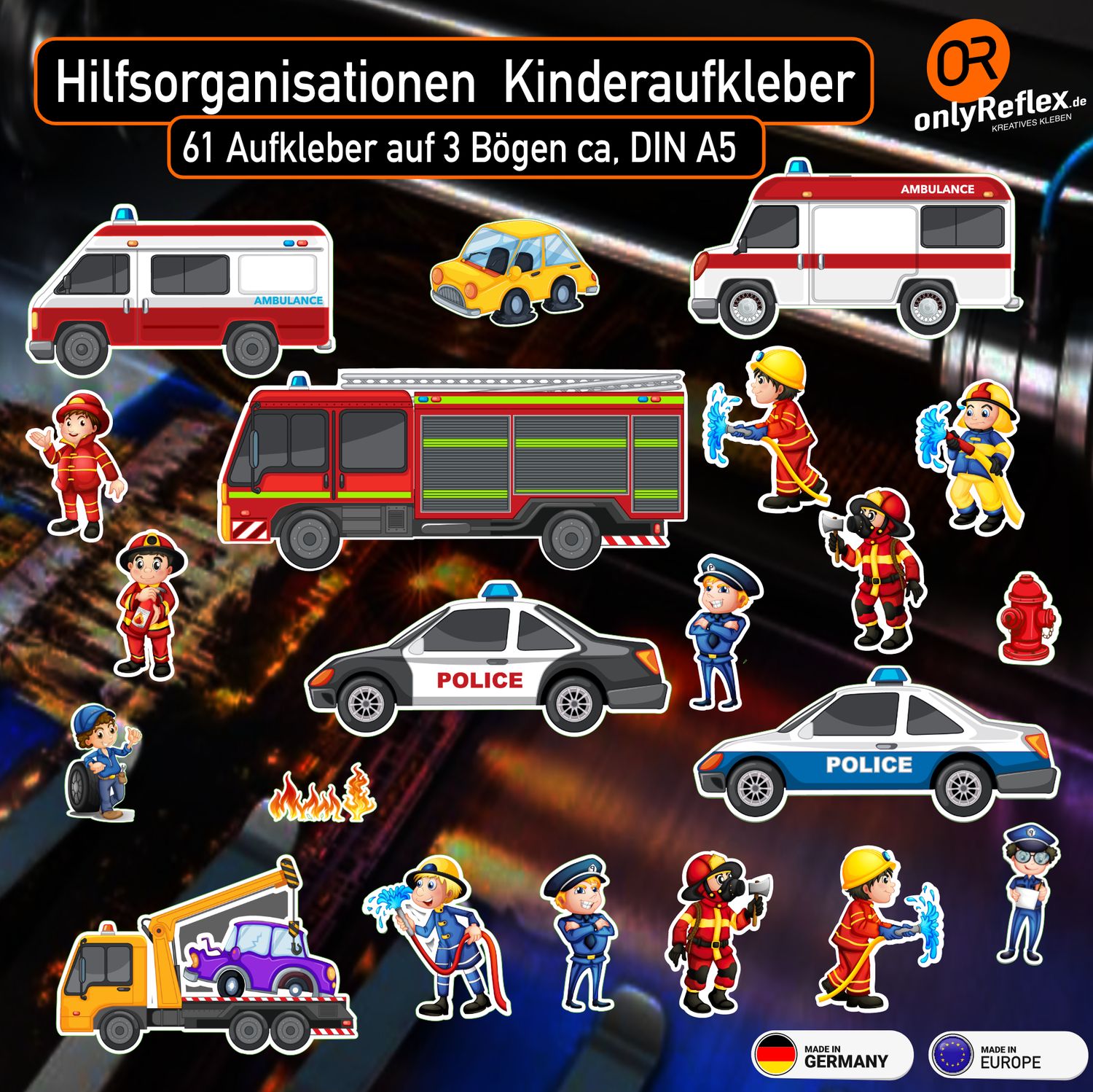 Hilfsorganisation - Kinderbilder 61 Aufkleber
